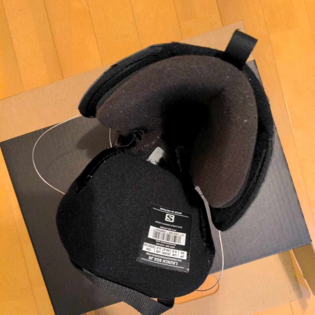22cm SALOMON ジュニア スノーボードブーツ 箱無しで サロモン 黒