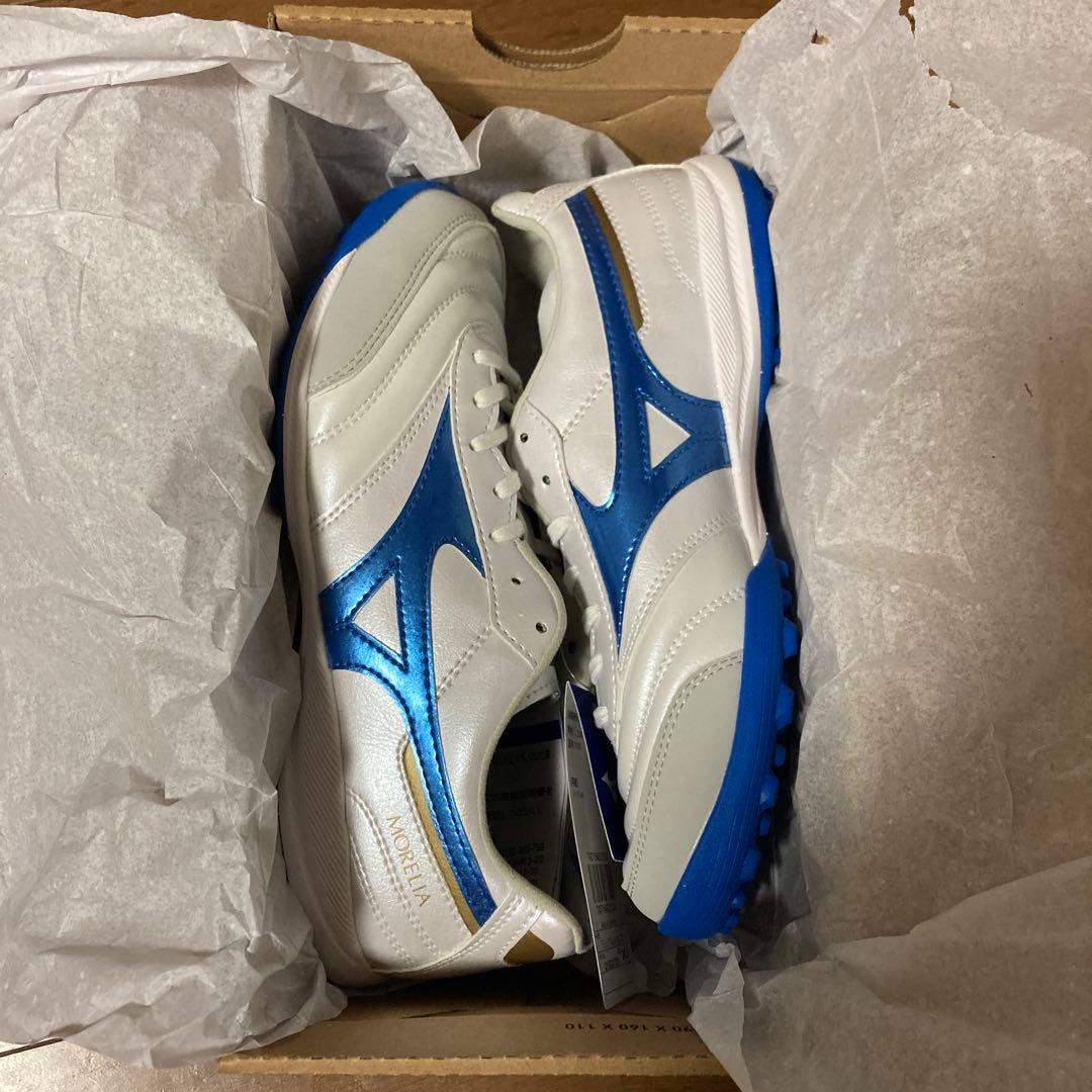 【新品・未使用】MORERIA SALA PRO TF サッカー 白青　24cm