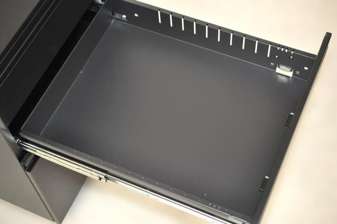 デスクワゴン 3段 シリンダー錠 鍵付き HK187⑤