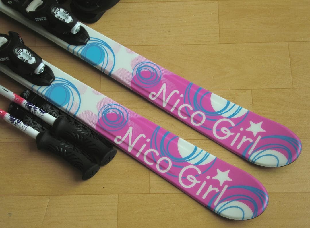 ■■送料無料■ジュニア用スキーフルセット■板130靴23■WAX済■女の子■■