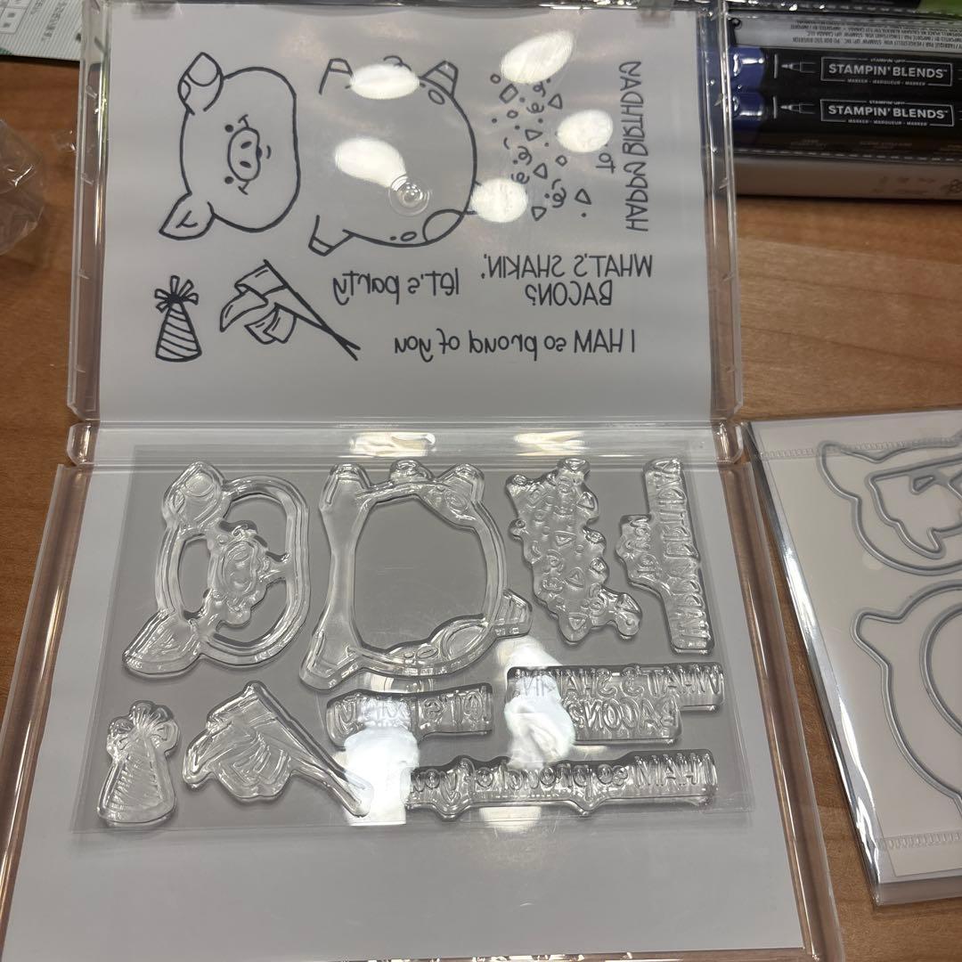 一点限り♡未使用　新作可愛いぶたちゃんPARTY PIGGY スタンピンアップ