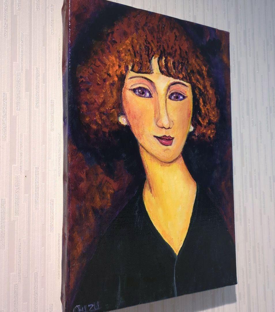 キャンバス油絵　専用　モンマルトルの若い女性　モディリアーニ　オマージュ
