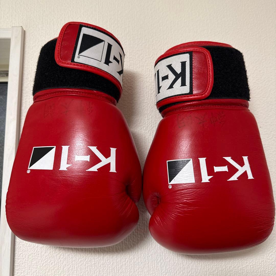 K-1 ボクシンググローブ 16oz 赤