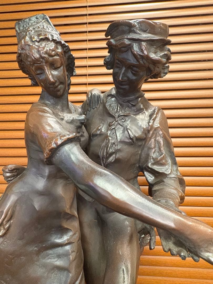 アンティーク　銅製　置物