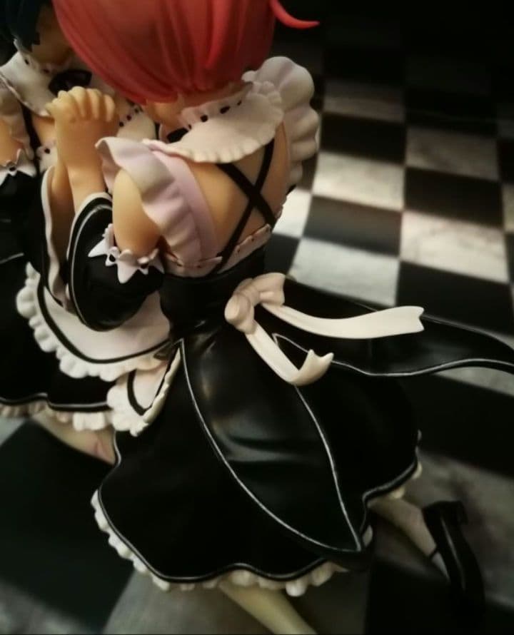 希少 鶴の館 ガレージキット 完成品 レム ラム Re:ゼロから始める異世界生活