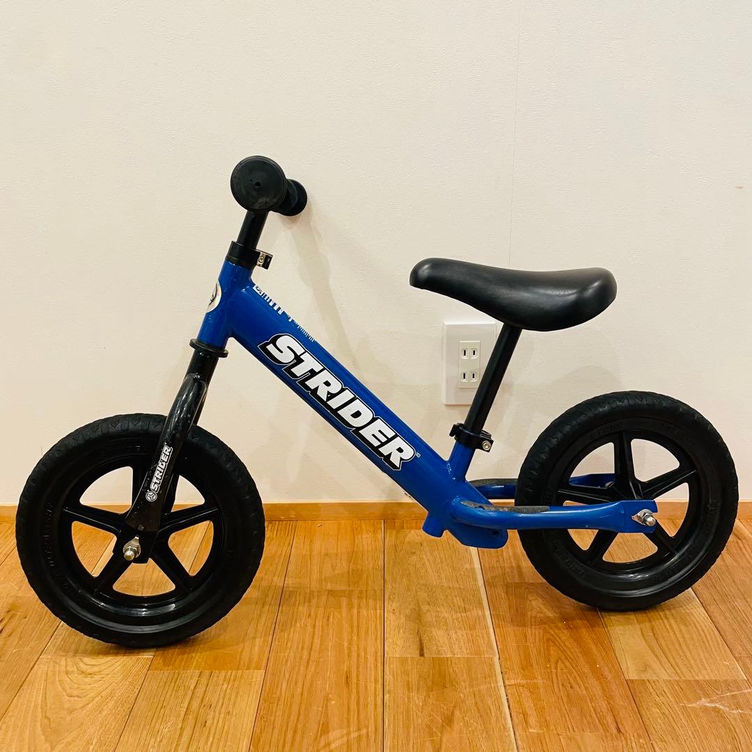 良品 ストライダー バランスバイク ブルー キックバイク 12インチ