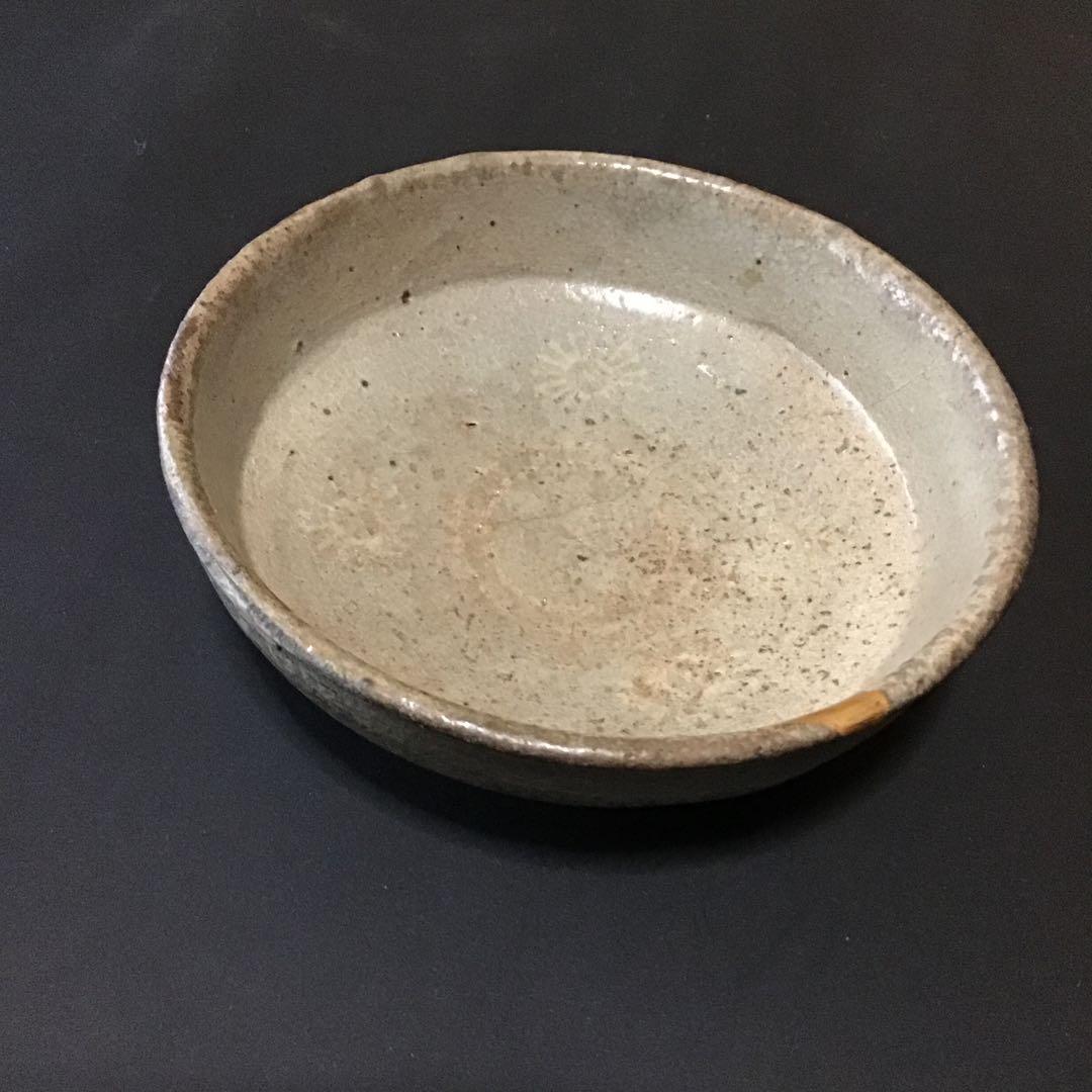 李朝高麗陽刻紋　小皿