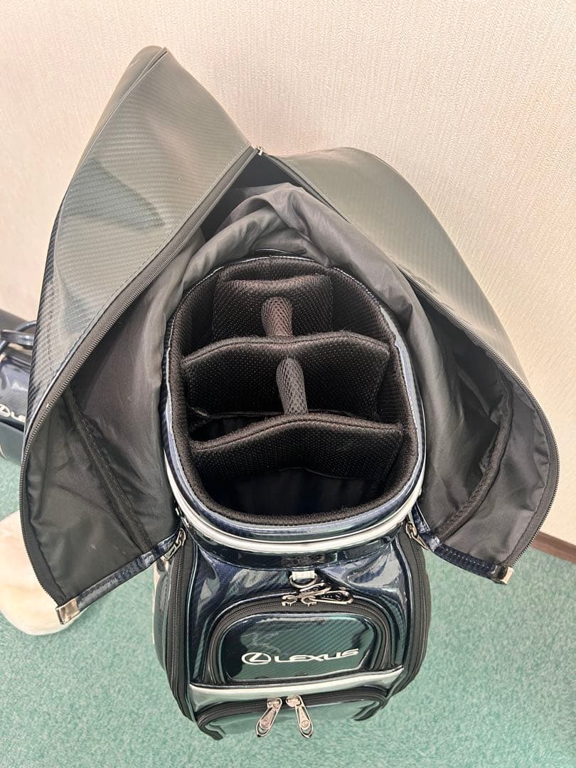 【美品】Lexus キャディバッグ&ボストンバッグ アイアンカバー付 レクサス