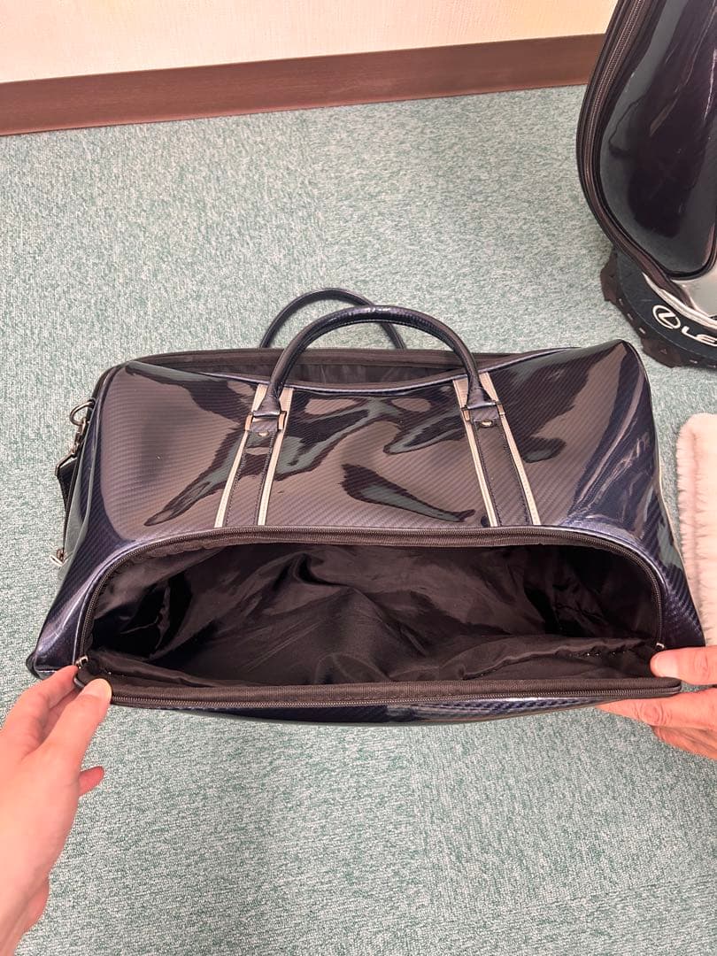 【美品】Lexus キャディバッグ&ボストンバッグ アイアンカバー付 レクサス