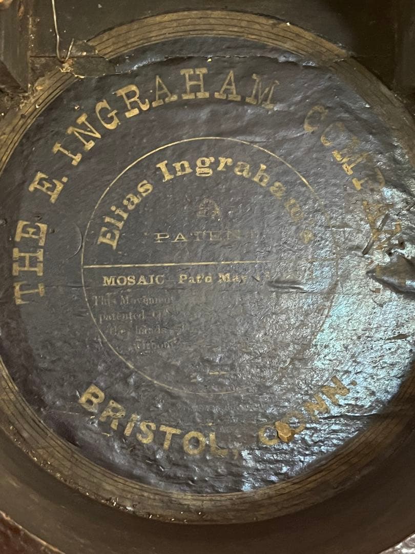 アメリカ製ゼンマイ式掛け時