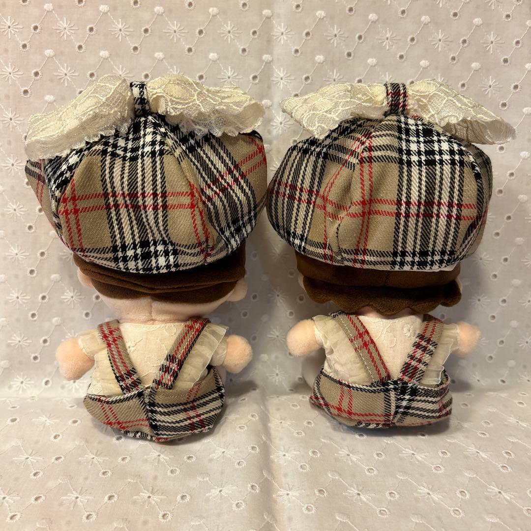 リボンベレー帽双子コーデセット　オーダーページ　関西ちびぬい　はぴぬい　ぬい服