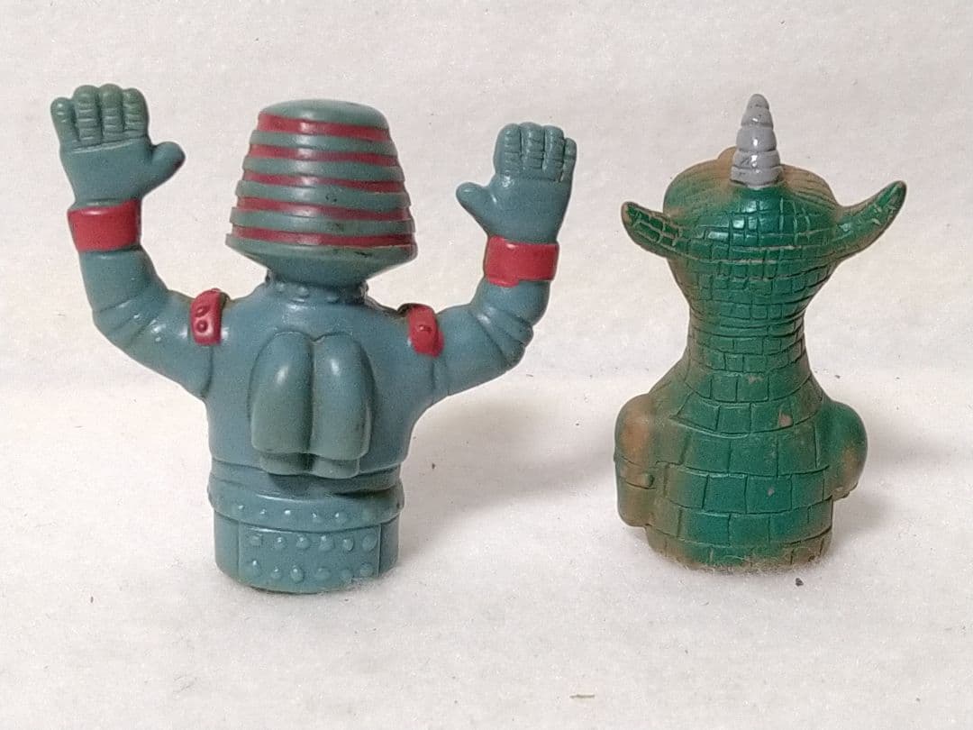 当時物 ツクダヤ ジャイアントロボ 指人形 2体セット ソフビ 怪獣