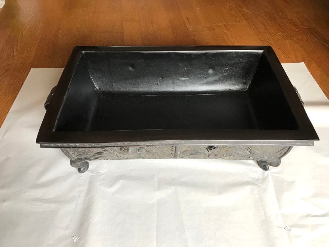 [原型:村田整珉]銅製：2尺3寸麟鳳亀龍文水盤