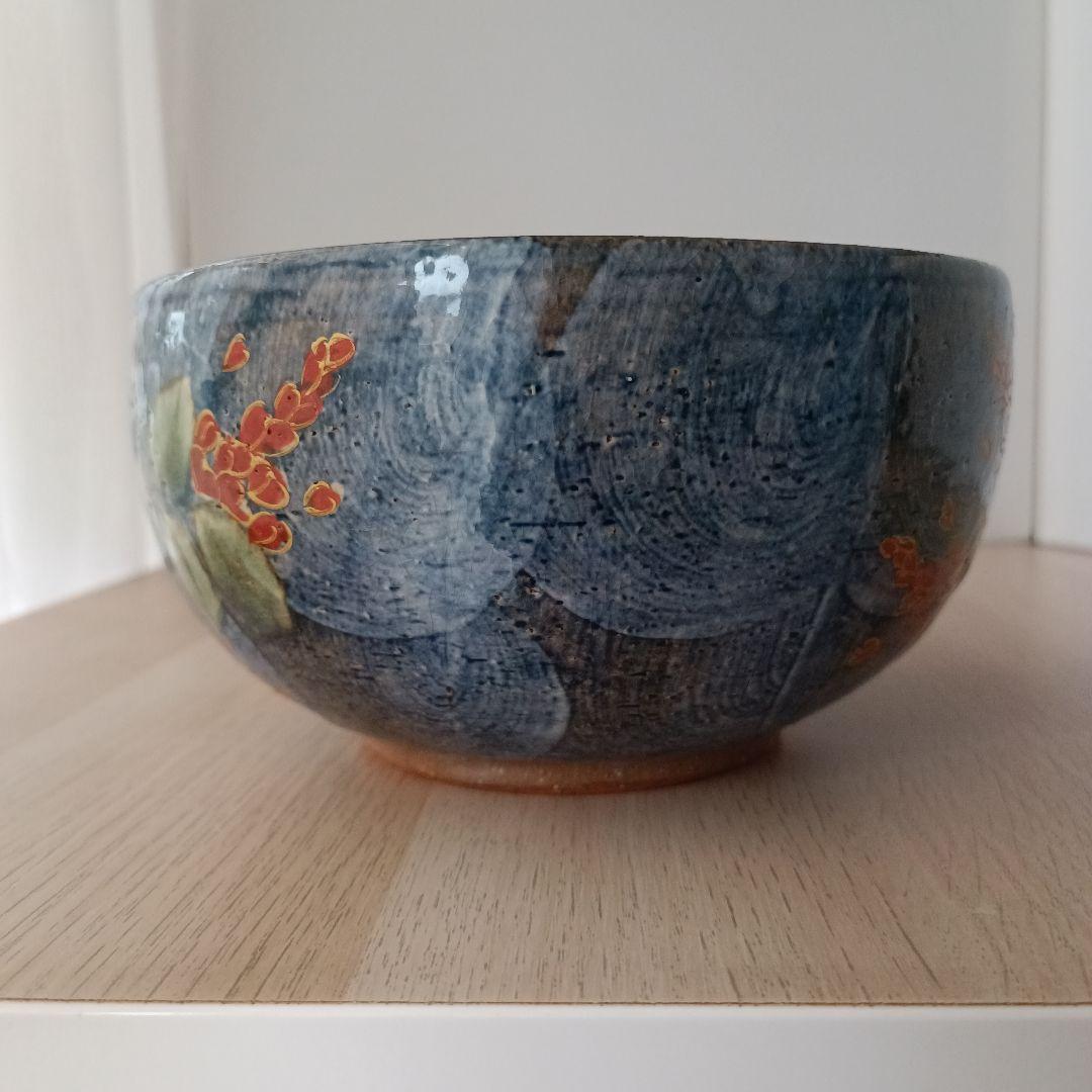 清水焼 陶葊窯 陶あん 色絵付 大鉢 京焼 土渕陶葊 菓子鉢 茶道 希少