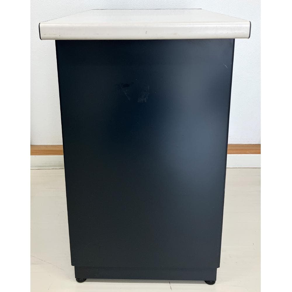 #2876　UCHIDA　袖机　サイドデスク　脇机　内田洋行　ホワイト系天板