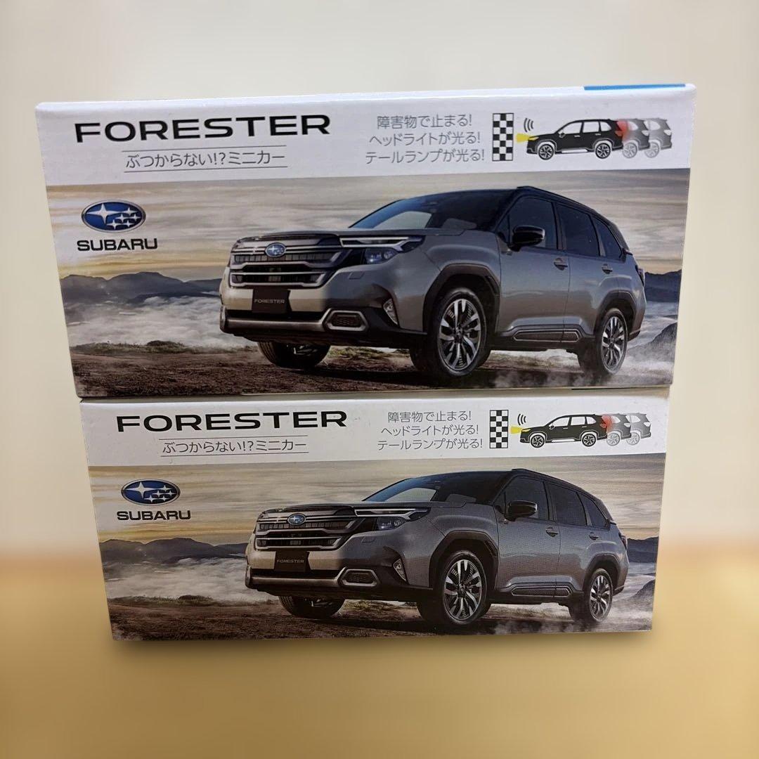 SUBARU 新型FORESTER ぶつからないミニカーセット 2個