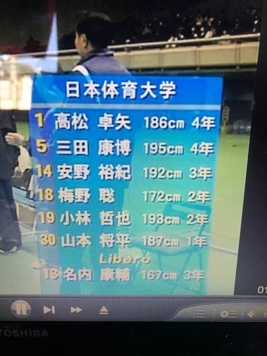 2009年全日本大学バレー準決勝戦