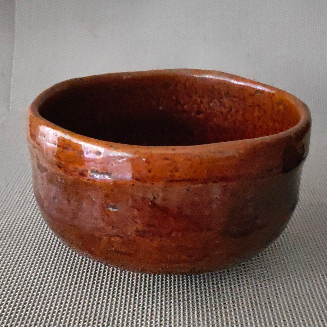 大樋焼　飴釉　茶碗