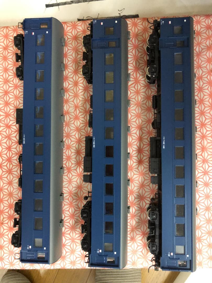 カトー　HO　スハ43 １両 ＋ スハフ42 ２両（すべてブルー）