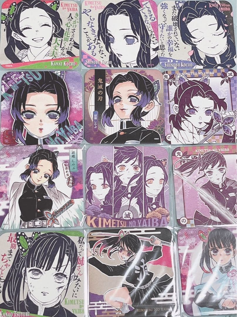 鬼滅の刃 原画展 アートコースター　胡蝶カナエ しのぶ カナヲ 12点セット