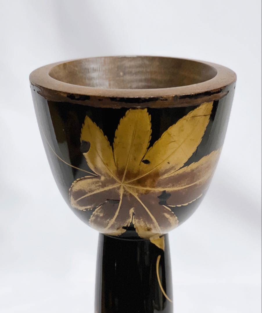 小鼓　胴　もみじ蒔絵