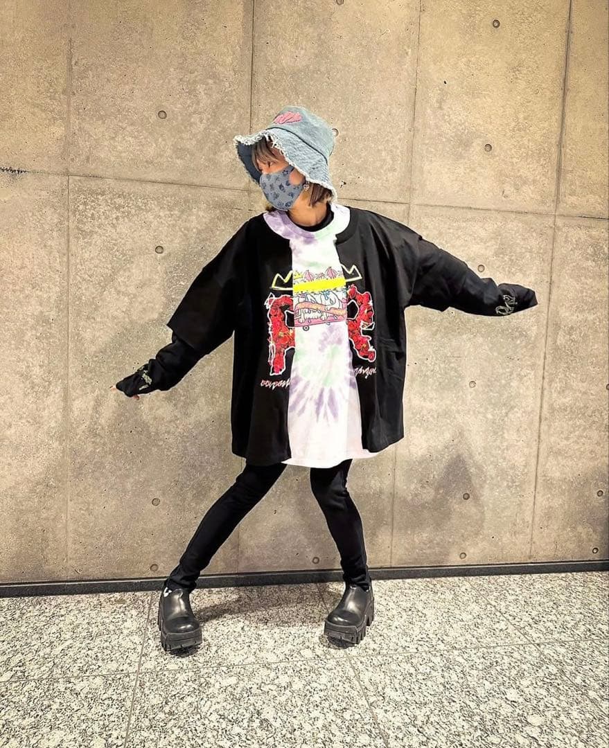 LiSA ROY reflect overjoy ドッキングリメイクTシャツ②