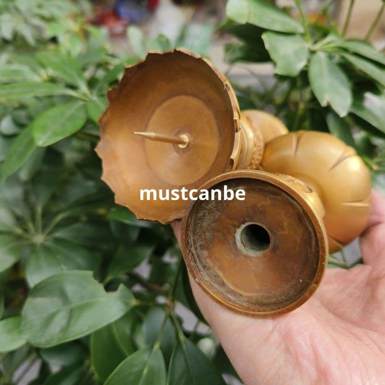 銅製 燭台 仏堂 仏具 工芸品 置物