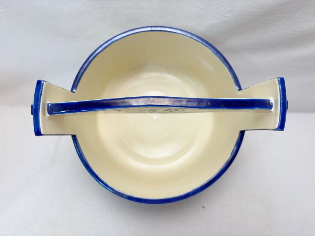 ほぼ未使用 茶道具 暁山作 古清水波 手桶水指 底印 水差し 共布 共箱