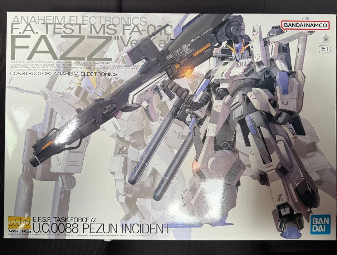 【新品・送料無料】MG 1/100 FAZZ Ver.Ka