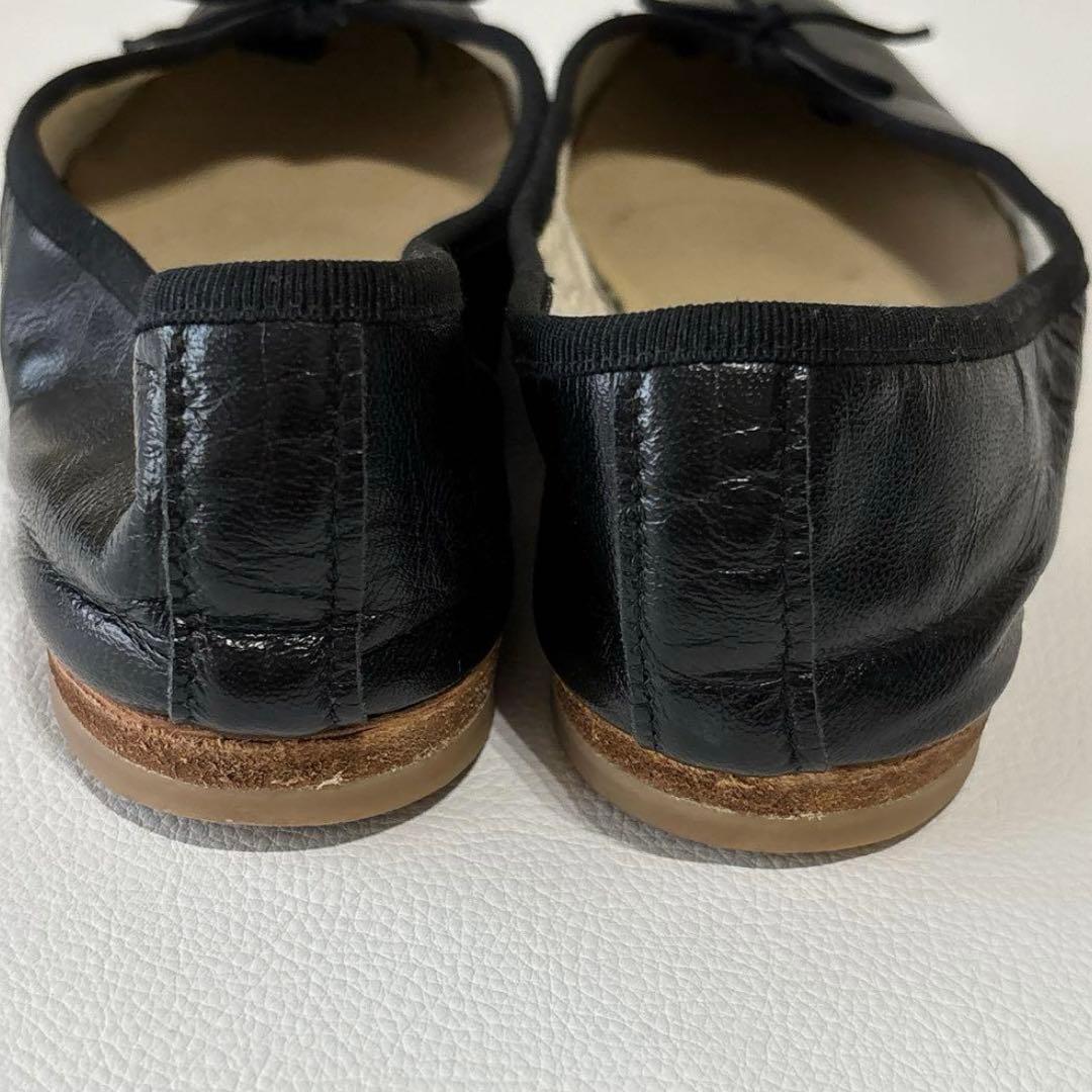 極美品✨ 保存袋付き✨PORSELLI バレエシューズ　38 ブラック