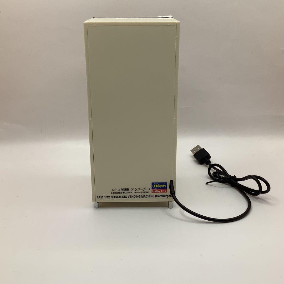 昭和レトロ LED点灯加工 ハンバーガー自販機 自動販売機 1/12 模型完成品