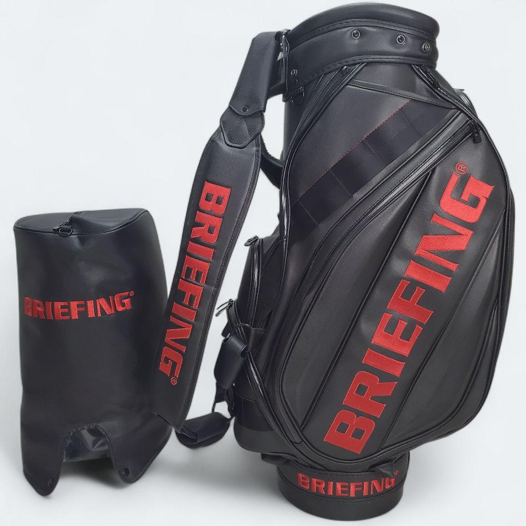 BRIEFING CR-3 キャディバッグ ブラック/レッド