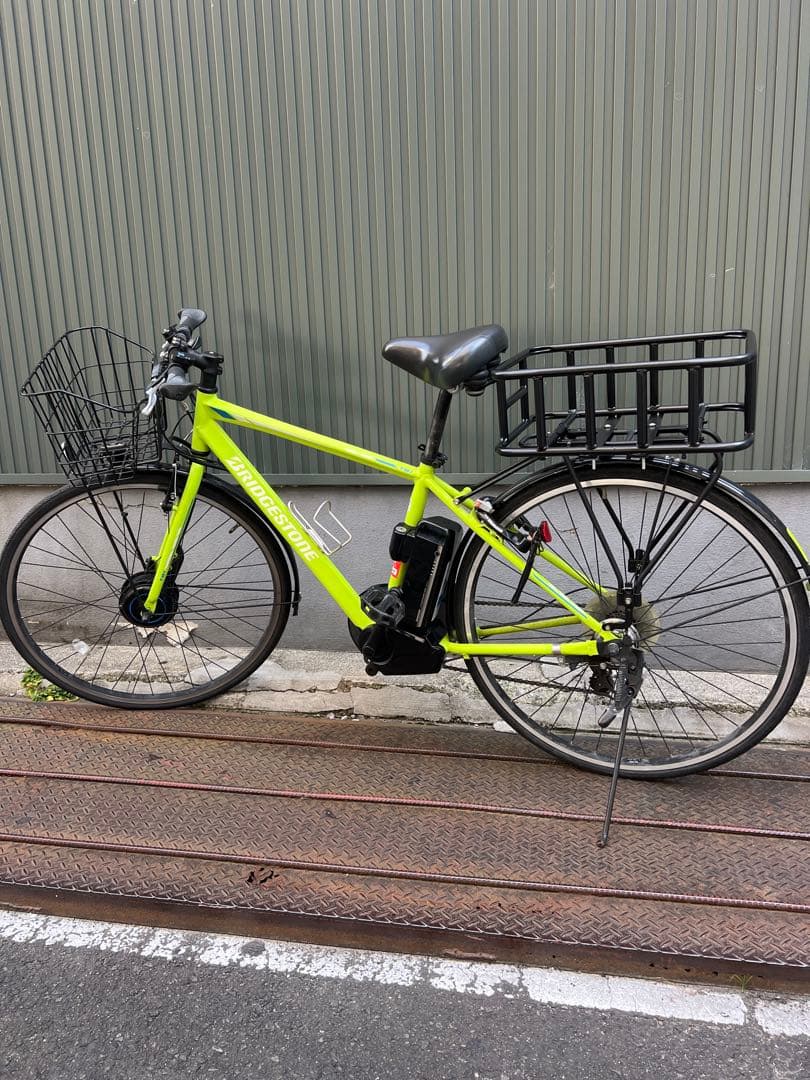 宮城県発ブリヂストンTB1e電動アシスト自転車 カゴ付き