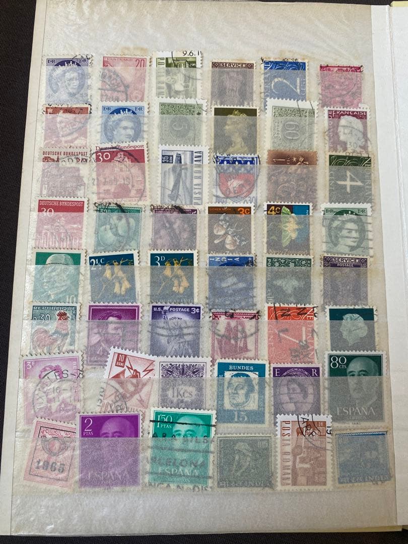世界の切手コレクション【40ヶ国以上】＆フライトストックブック