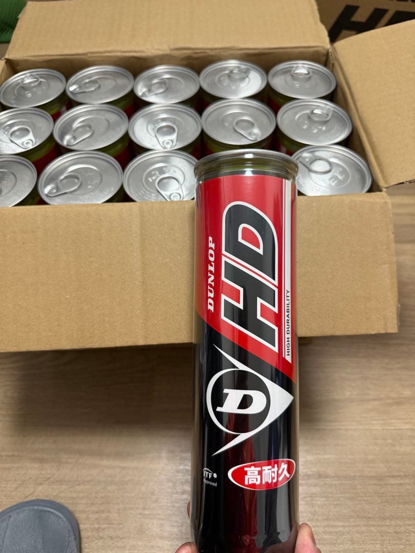 DUNLOP HD テニスボール 4個入り15缶　2箱
