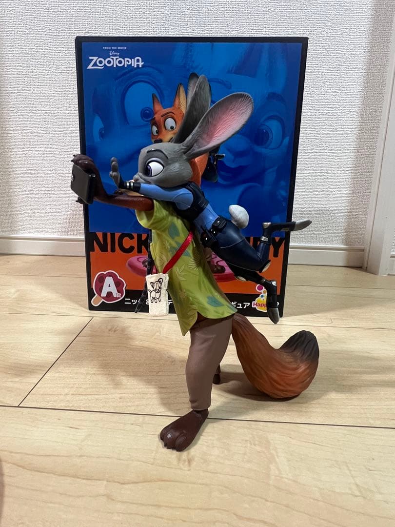 ズートピア ニック＆ジュディ セルフィーフィギュア Happyくじ A賞
