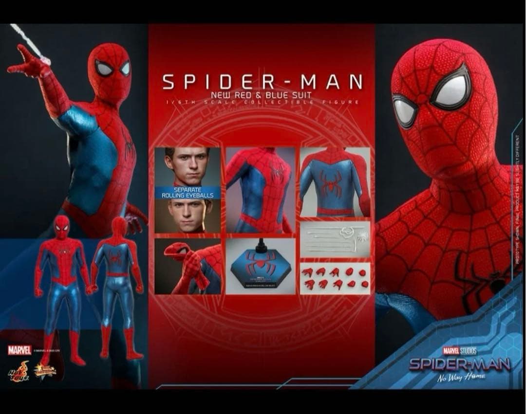 新品未開封　ホットトイズ スパイダーマン(ニュー・レッド＆ブルースーツ)