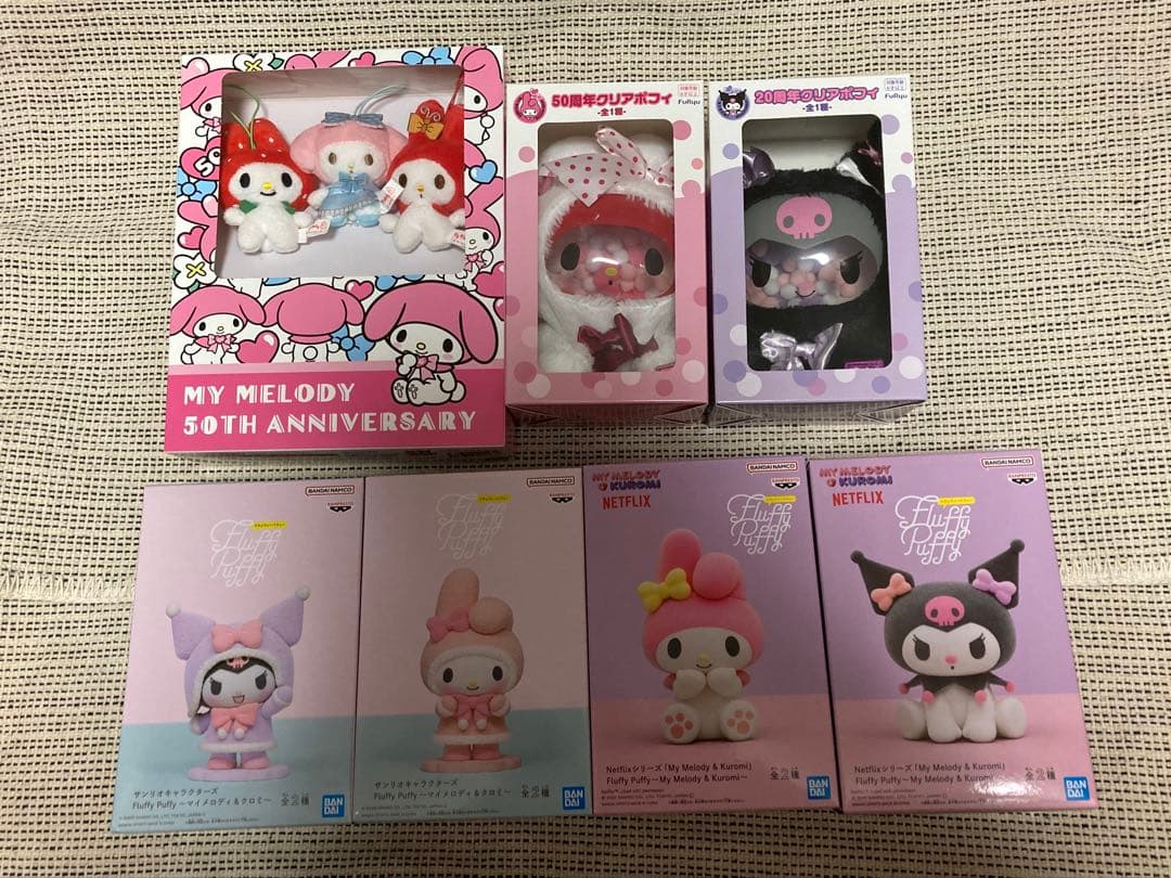 サンリオ マイメロ クロミ Fluffy Puffy クリアポフィ　フィギュア