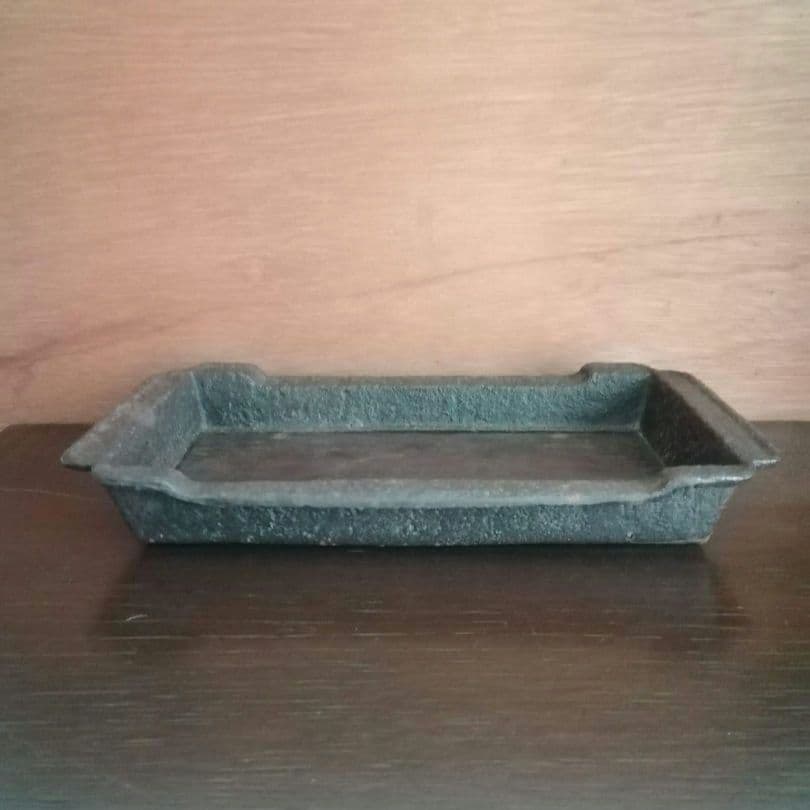 逸品　古鉄　平安省鋳堂　お盆　トレー　明治金工　和骨董　骨董　アンティーク