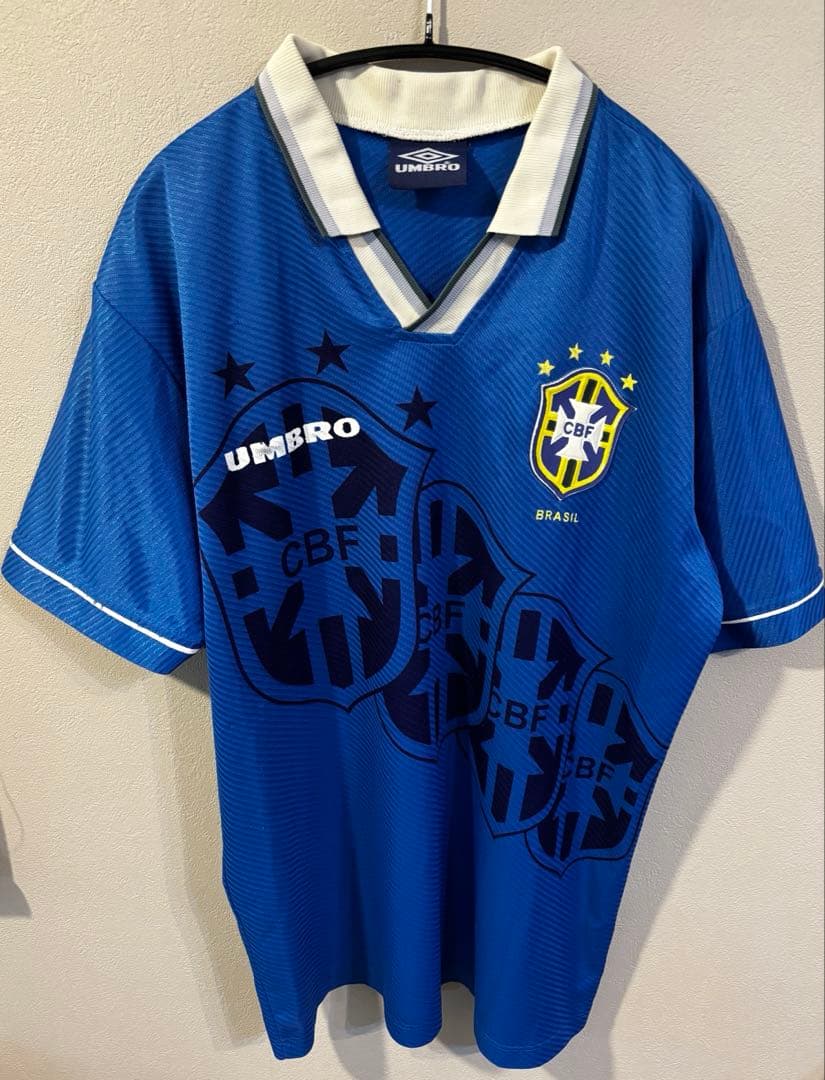 UMBRO ブラジル 代表 04アウェイ XL アンブロ ゲーム シャツ ウェア