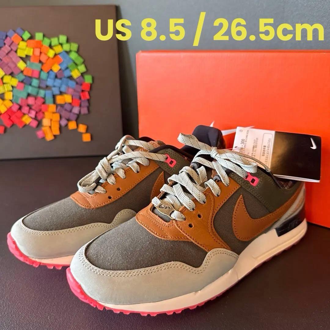 新品未使用 NIKE 26.5cm ゴルフシューズ ペガサス 89G カーキ