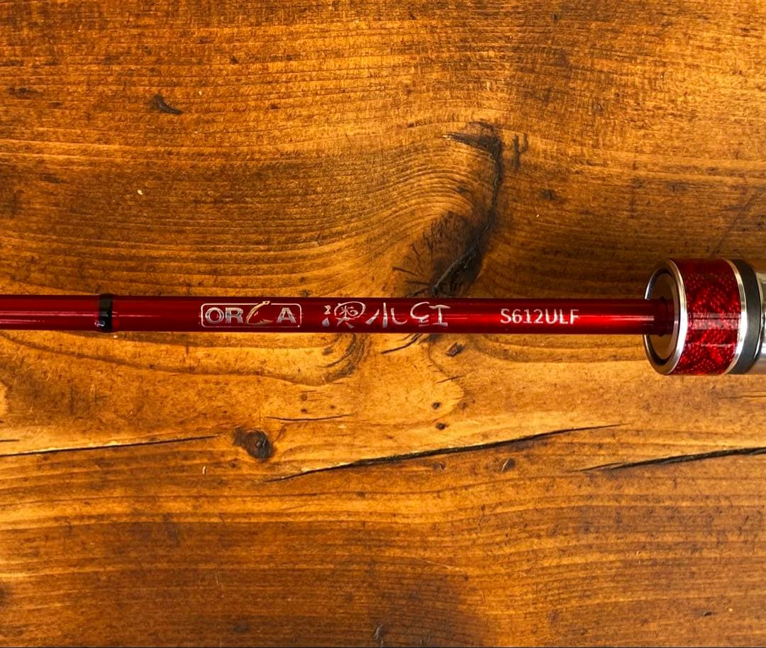 超軽量　カーボンロッド　アジングロッド　S612ULF 183cm スピニング