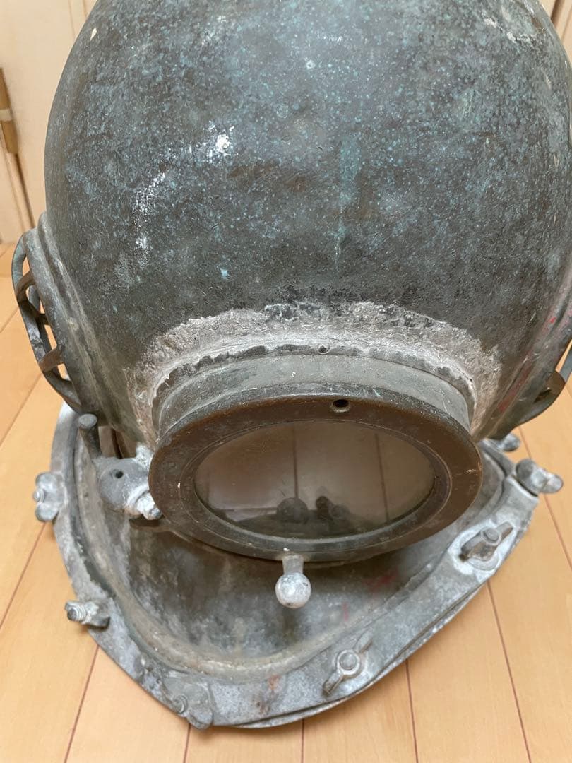 【超希少】戦時中 東亜潜水機製 潜水ヘルメット/アンティーク・ヴィンテージ