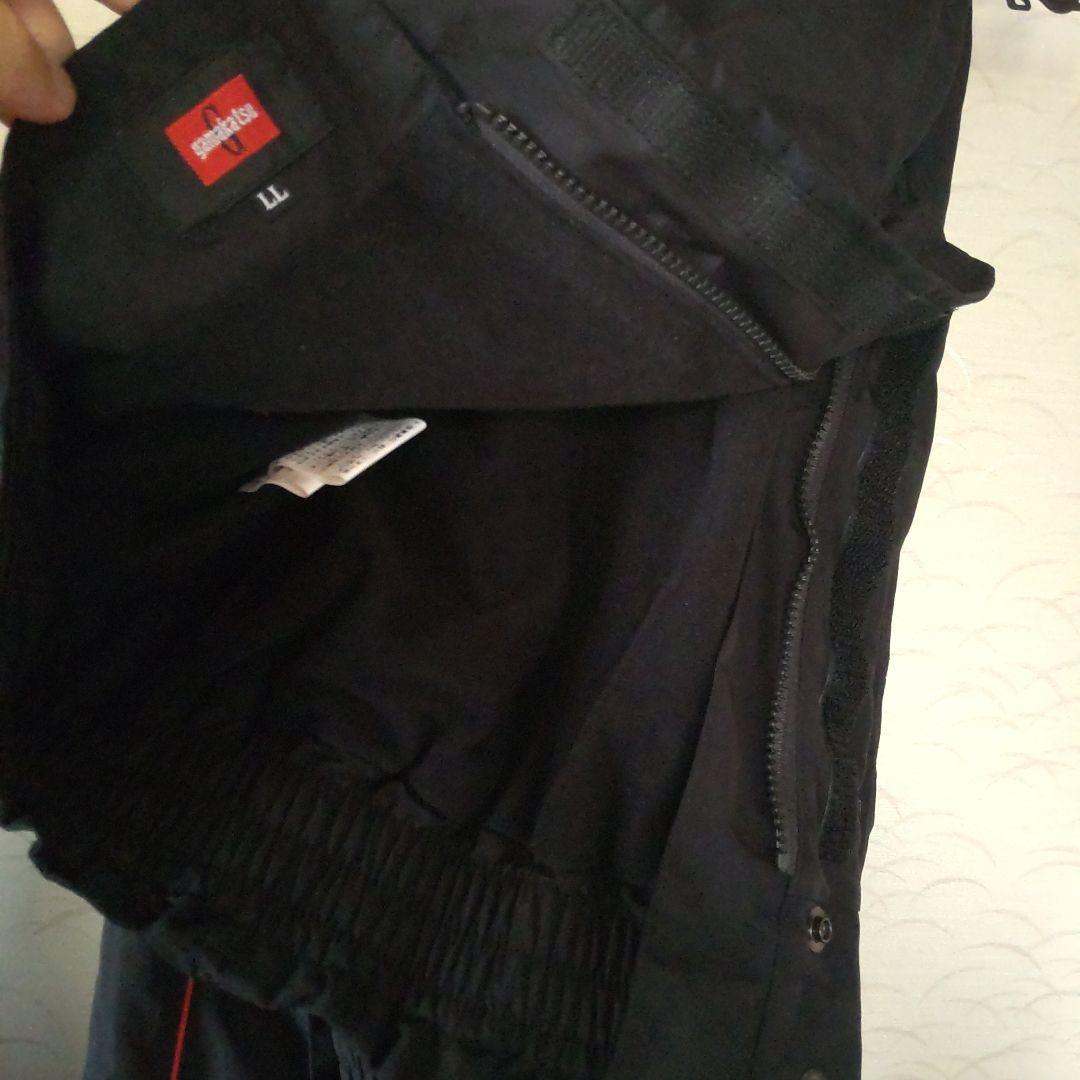 gamakatsu ウインドアップレインスーツ 上下セット 黒