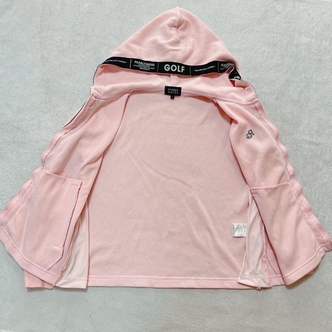 極美品　パーリーゲイツ　近年　2022　セットアップ　ハニカムWフェィス　ピンク