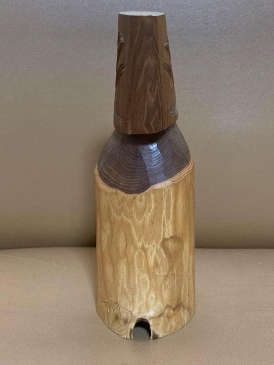 アイヌ女性　木彫り　アンティーク　昭和レトロ