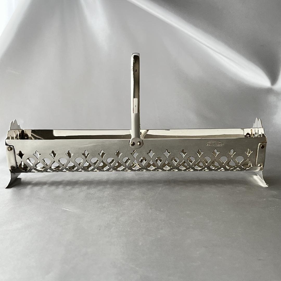 【英国】マカロンスタンド / ビスケットホルダー 【シルバープレート】