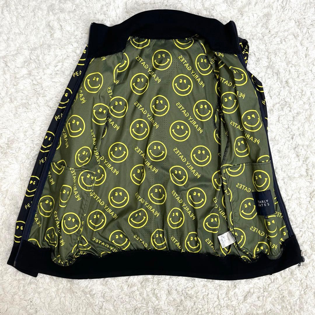 超希少✨パーリーゲイツ タフレックス ドビー ブルゾン PGスマイル ネイビー