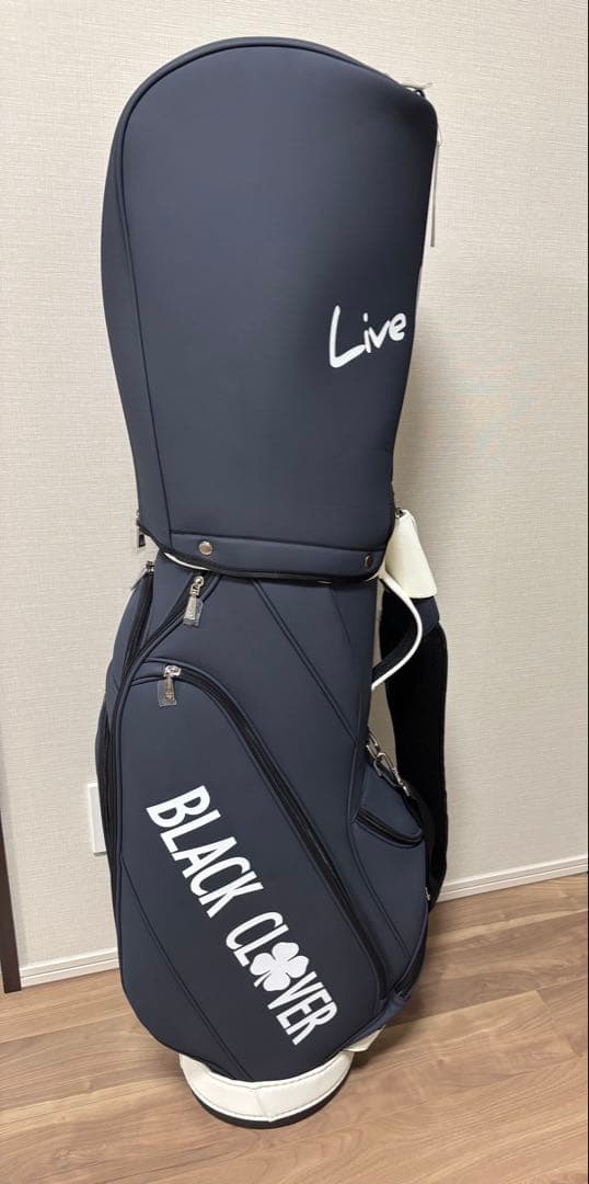新品未使用★BLACKCLOVER ゴルフバッグ ネイビー