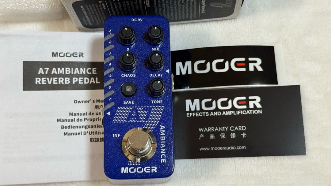 MOOER A7 AMBIANCE リバーブペダル